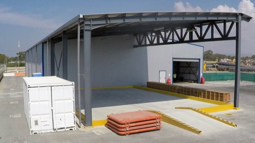 EDT Offshore - Oil & Gas Logistics Shorebase in the New Port of Limassol - Warehouse with Hazardous Goods Contained Area